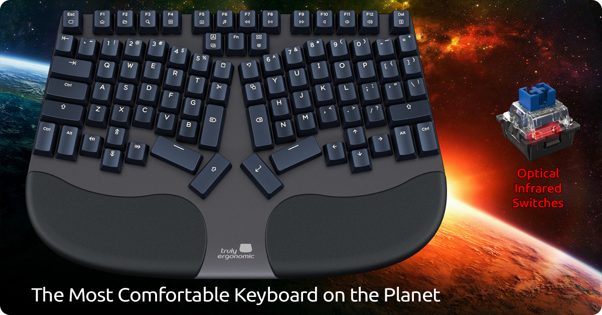 Truly Ergonomic Cleave Keyboard - Most Comfortable Typing Experience