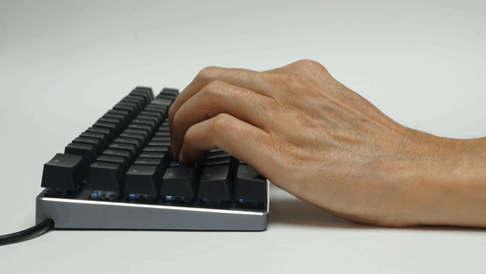 Truly Ergonomic Fasterini Keyboard - Your Palm as an Extra Finger