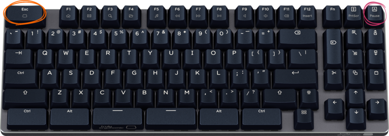 Truly Ergonomic Fasterini Keyboard - wide Esc and relocated CapsLock