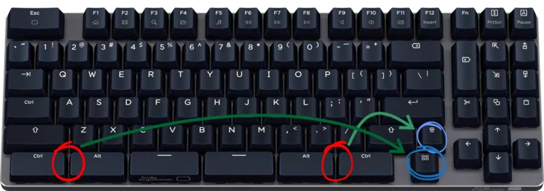 Truly Ergonomic Fasterini Keyboard - how to disable the Windows key