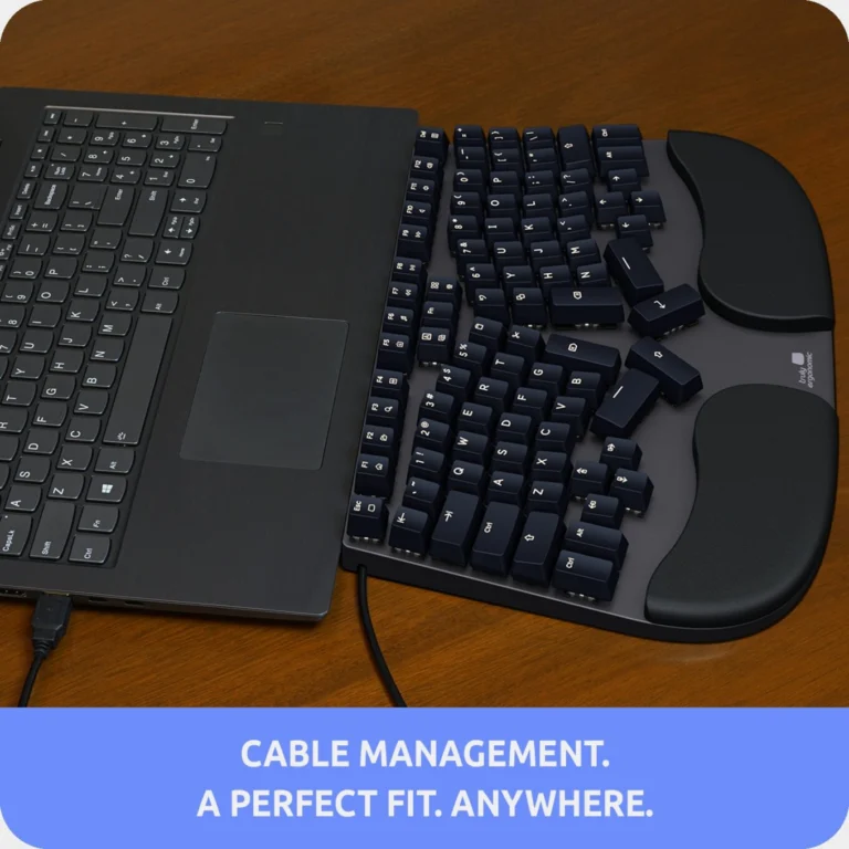 Truly Ergonomic Mechanical Keyboard Designed For Comfort