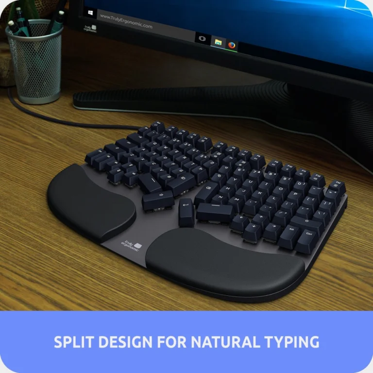 Truly Ergonomic Mechanical Keyboard Designed For Comfort